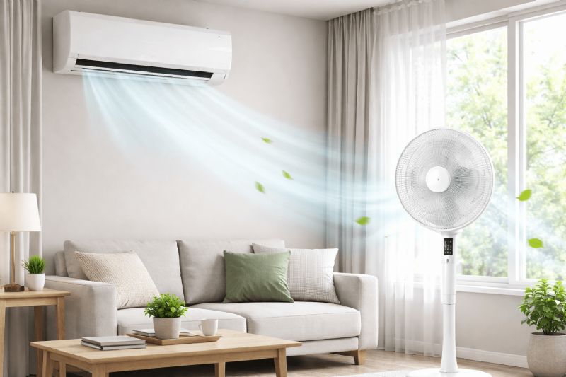 冷氣搭配電扇更有效？降溫、省電與舒適度重點解析